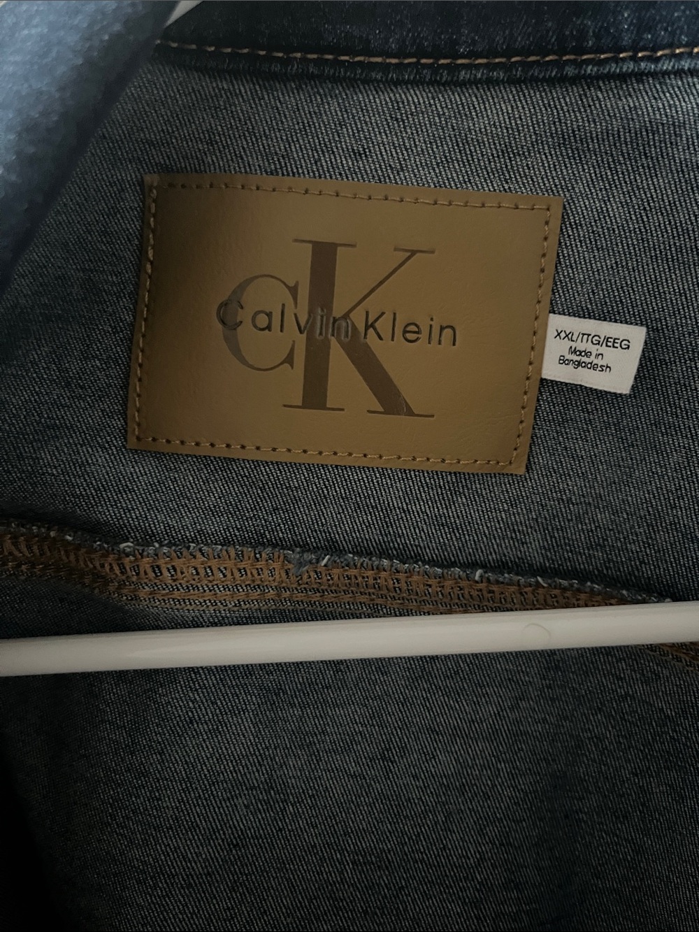 Women’s XXL Calvin Klein Indigo Blue Denim Jacket - Picture 2 of 3